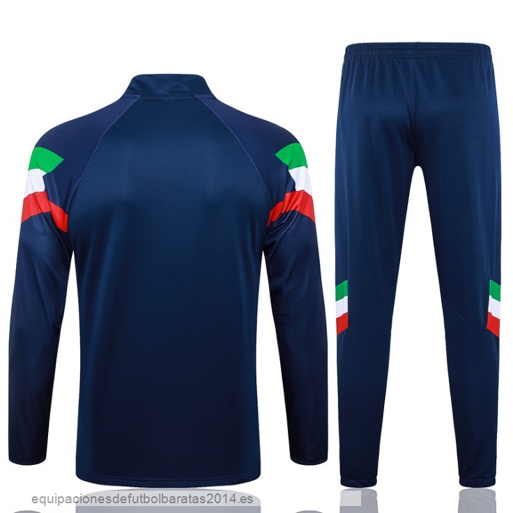 Nuevo Conjunto Completo Sudadera Entrenamiento Italia 2024 Azul I Marino Baratas